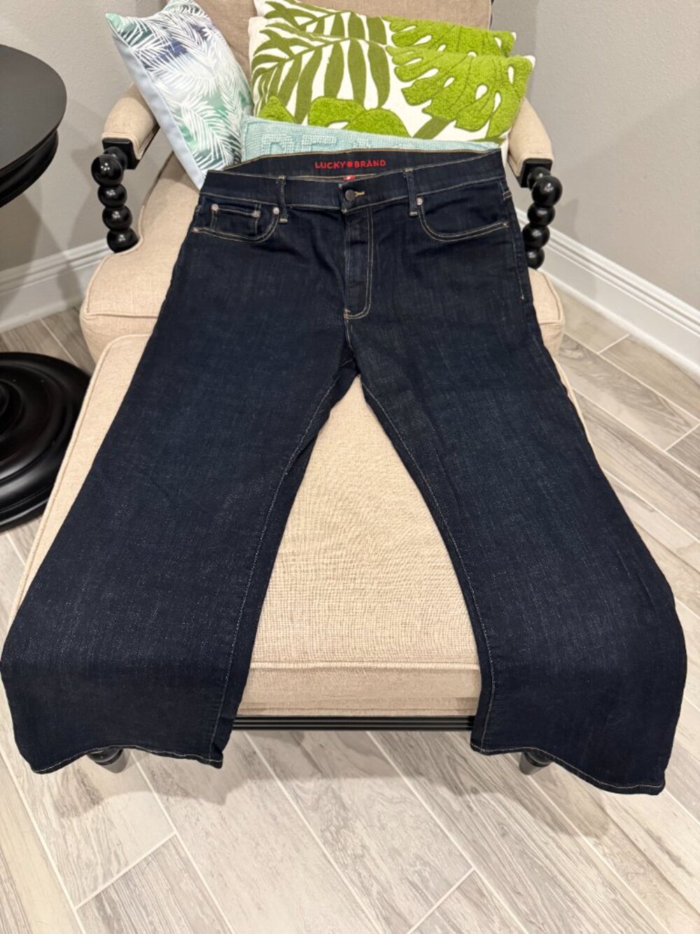 Lucky Brand Easy Rider Boot Men’s Jeans 36x30 Dark Wash Denim